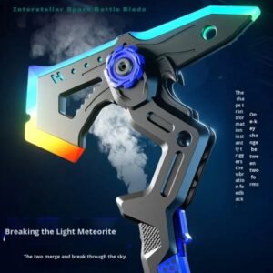 Topor Laser LED Transformabil 2 in 1 – Sabie Luminoasa multicolora cu abur si sunete